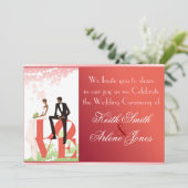 Hochzeit Einladung (Stehend Vorderseite)