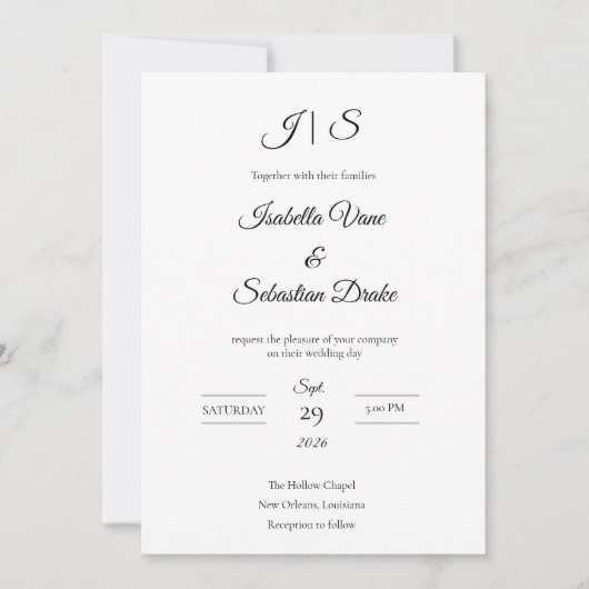 Hochzeit  einladung (Vorderseite)