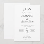 Hochzeit  einladung (Vorne/Hinten)