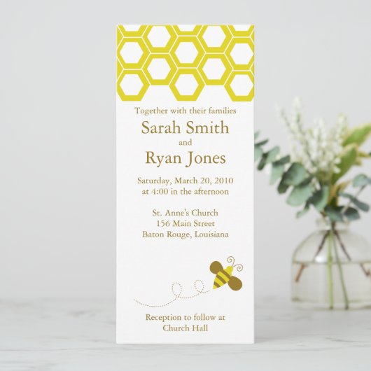 Hochzeit Einladung (Stehend Vorderseite)