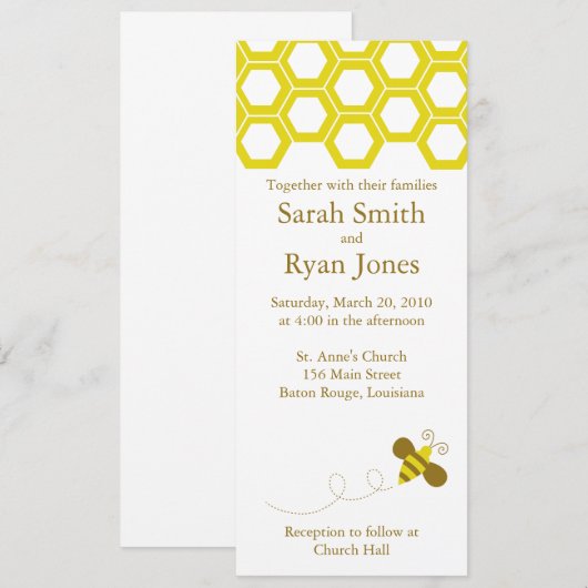 Hochzeit Einladung (Vorne/Hinten)