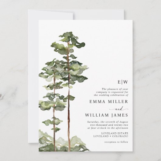 Hochzeit Einladung (Vorderseite)