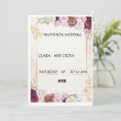 HOCHZEIT EINLADUNG (Stehend Vorderseite)