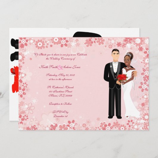 Hochzeit Einladung (Vorne/Hinten)