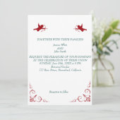 Hochzeit! Einladung (Stehend Vorderseite)