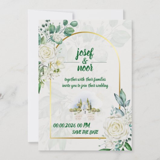 Hochzeit  einladung (Vorderseite)