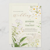 Hochzeit Einladung Blume Garten Malerei (Vorne/Hinten)