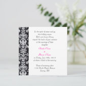 Hochzeit, Einladung der Eltern der Braut. (Stehend Vorderseite)