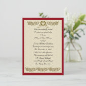 Hochzeit Einladung elegantes Design (Stehend Vorderseite)