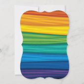 Hochzeit Einladung lgbtq Regenbogenflagge Lesbian (Rückseite)