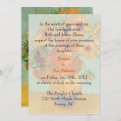 Hochzeit, Einladung von Braut (Vorne/Hinten)