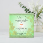 Hochzeit, Einladung von Braut (Stehend Vorderseite)