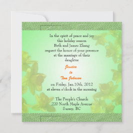 Hochzeit, Einladung von Braut