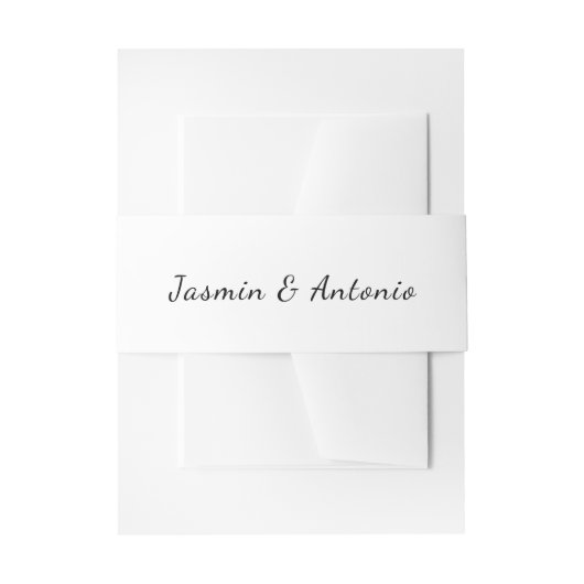 Hochzeit Einladungsbanderole (Vorderseite Beispiel)