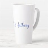 Hochzeit Elegant Creative Classical Blue White Milchtasse (Rechte Ecke)
