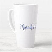 Hochzeit Elegant Creative Classical Blue White Milchtasse (Linke Ecke)
