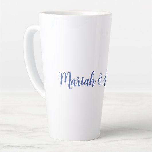 Hochzeit Elegant Creative Classical Blue White Milchtasse (Linke Ecke)