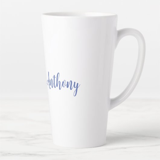 Hochzeit Elegant Creative Classical Blue White Milchtasse (Rechts)