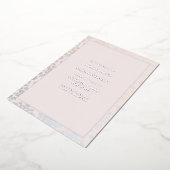 Hochzeit Elegant Damask Silbercreme Save the Date Folieneinladung (Gedreht)