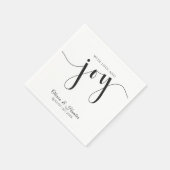 Hochzeit, Elegant, Einfach, Typografie, Serviette (Ecke)