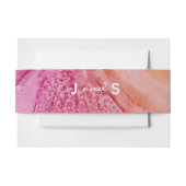 Hochzeit Elegant Frische Blume Einladungsbanderole (Vorderseite Beispiel)