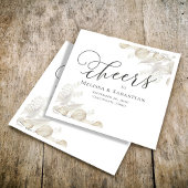 Hochzeit Elegant Greenery Cheers Simple Serviette