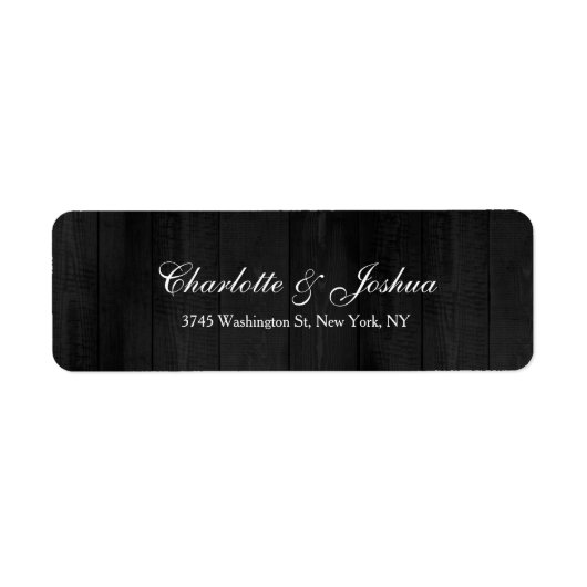 Hochzeit Elegant Kreatives Graues Holz Minimalisti (Vorne)