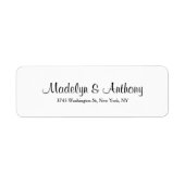 Hochzeit Elegant Minimalistisch (Vorne)