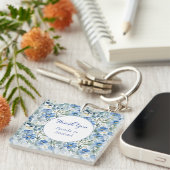 Hochzeit Elegant Minimalistisch Classic Blue Viele Schlüsselanhänger (Vorderseite rechts)