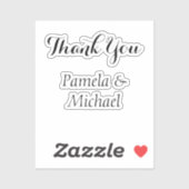 Hochzeit Elegant Minimalistisch Classical Vielen D Aufkleber (Blatt)