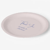 Hochzeit Elegant Minimalistisch Classical Vielen D Pappteller (Schrägansicht)