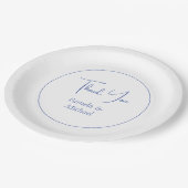 Hochzeit Elegant Minimalistisch Classical Vielen D Pappteller (Schrägansicht)