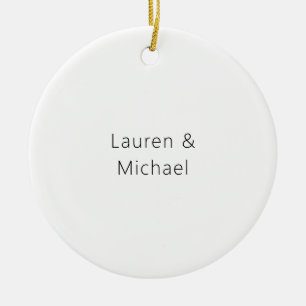 Hochzeit Elegant Minimalistisch Schlicht Schwarz-w Keramik Ornament