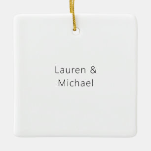 Hochzeit Elegant Minimalistisch Schlicht Schwarz-w Keramikornament