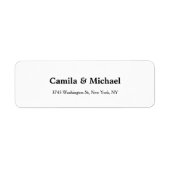 Hochzeit Elegant Minimalistisch White Schlicht (Vorne)