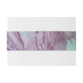 Hochzeit Elegant Türkis und Lavender Einladungsbanderole (Rückseitenbeispiel)