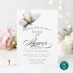 Hochzeit Elegante abstrakte Tinte Pastell Schmet Einladung