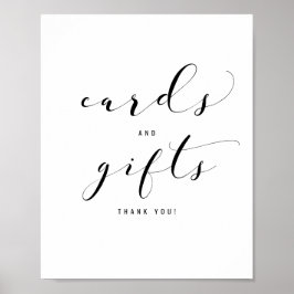 Hochzeit Elegante Calligrafy Cards & Gifts Zeichen Poster