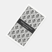 Hochzeit Elegante Damaskus Brautfräuterhand oder B Serviette (Ecke)