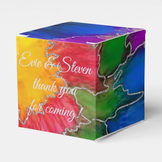 Hochzeit Elegante Farben Klassiker Geschenkschachtel (Vorderseite)