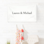 Hochzeit Elegante Minimalistische Kalligraphie Sch Banner (Insitu)