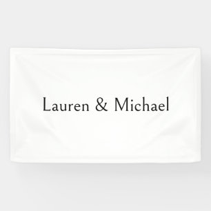Hochzeit Elegante Minimalistische Kalligraphie Sch Banner