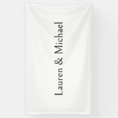 Hochzeit Elegante Minimalistische Kalligraphie Sch Banner (Vertikal)