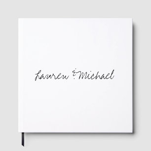Hochzeit Elegante Minimalistische Kalligraphie Sch Gästebuch