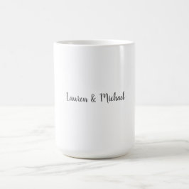 Hochzeit Elegante Minimalistische Kalligraphie Sch Kaffeetasse