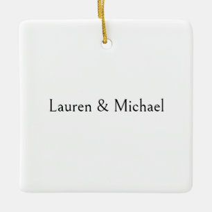 Hochzeit Elegante Minimalistische Kalligraphie Sch Keramikornament