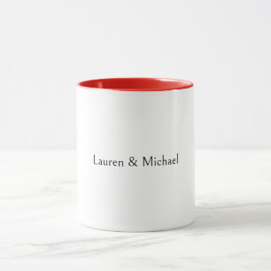 Hochzeit Elegante Minimalistische Kalligraphie Sch Tasse