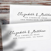 Hochzeit Elegante Moderne Script Chic Rücksendeadr