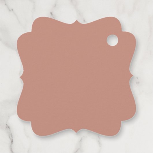 Hochzeit Elegante Rose Gold Calligraphy Vielen Dan Geschenkanhänger (Rückseite)