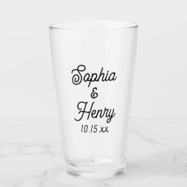 Hochzeit Elegante Script Black Modern Typografy Glas